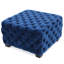 Velours bleu marine avec détails complexes, couleur, coutures à boutons, 29 po x 29 po x 18,08 po-1669399544