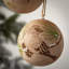 Ensemble de 2 boules sphériques en bois