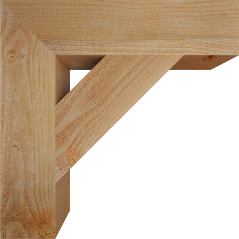 Support de bloc traditionnel, Douglas (sciage brut), H 26 po x l 6 po x P 26 po