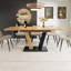 Extendable Metal Base Dining Table