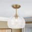Luminaire suspendu semi-encastré 1 lumière Glint