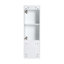 Meuble-lavabo autoportant de 48 po avec lavabo en résine, 2 armoires de rangement, 2 armoires murales, portes à fermeture douce et tiroir