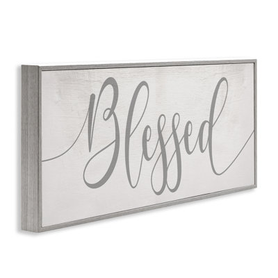 Soft Blessed Typography Giclee Art by Daphne Polselli