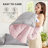 Bedsure Twin Color Block Quilted Duvet Insert – Pink & Gray, Down Alternative, All-Season-122443352-126364007
