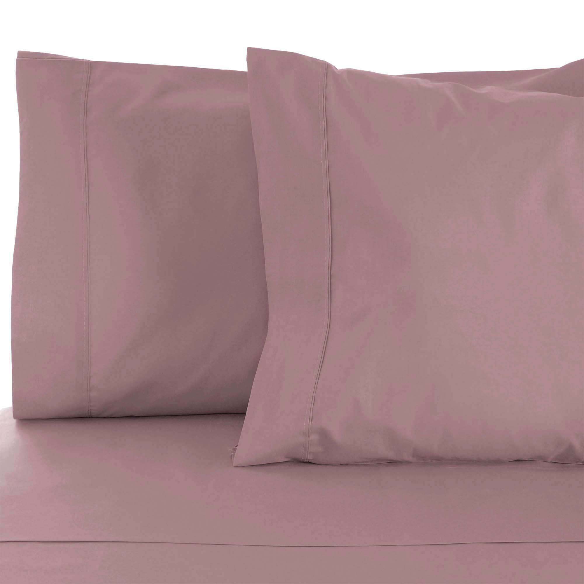 Edmont Certified Egyptian Cotton 530 Thread Count Solid 2 Piece Pillowcase, King, Lavender