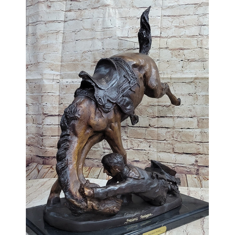Statue de cavalier de l'Ouest