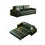 82.68"Green Modern Oil Wax Leather Sofa Bed-2087066930