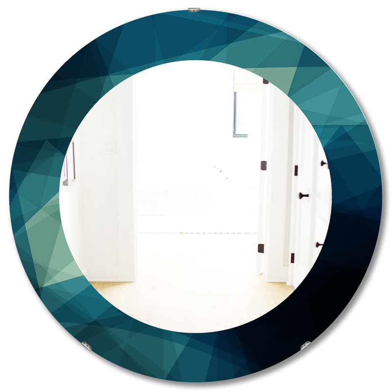 Nuances de bleu - Miroir moderne, H 31,5 po x l po