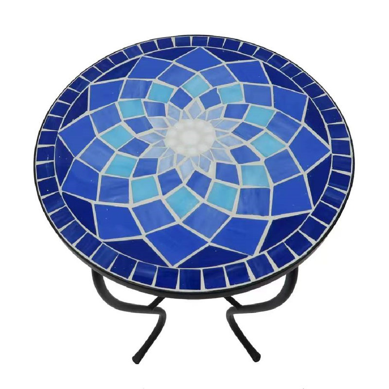 Anastaisa Round Ceramic Outdoor Side Table
