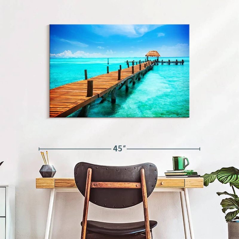 Heavenly Isla Mujeres Dock, H 26 po x l 39 po