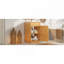 Ensemble de meuble-lavabo sur pied 20 po avec lavabo en céramique, ensemble de meuble-lavabo simple autoportant avec porte à fermeture douce, tablette réglable, style maison de campagne, bois naturel.