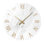 Grande horloge murale en marbre blanc pour salon Horloge murale ronde en verre à pile 16 po