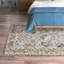 Tapis oriental gris / vert en laine / coton touffeté à la main-565748875