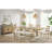 Brown Trestle Table With Leaf