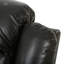 Fauteuil inclinable de conception classique, fauteuil oscillant spacieux et confortable pour un repos élégant avec revêtement en baies noires, fauteuil inclinable