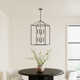 Ellis 8 Light Metal Dimmable Lantern Chandelier