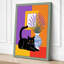 Cat Among Colours Mid-Century 1 Piece Wrapped Canvas Wall Art-225592760-225592762