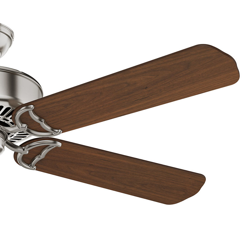 54" Panama Ceiling Fan And Handheld Remote, Brushed Nickel