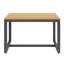 8-Seat Outdoor Sectional Set With Wood-Top Table, Armchairs & Gray Cushions