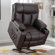 37.8" Wide Soft and Oversize Leather Power Lift Assist Massage Heat Recliner with USB & Dual Cupholders