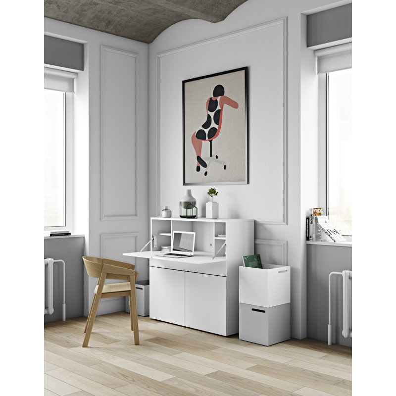 Farinella Secretary Desk, White