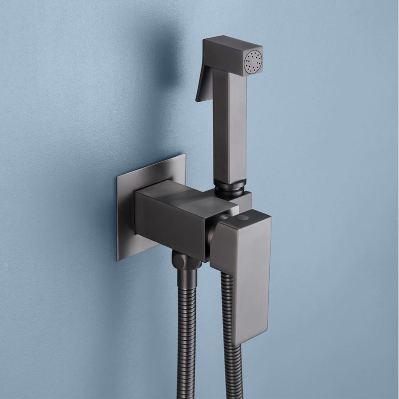 Centerset Faucet Vertical Bidet Faucet, Gray