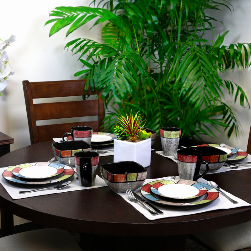 Service de table 16 pièces, service pour 4 country artisanat stoney Wickline