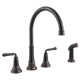 Delancey Double Handle Kitchen Faucet with Side Spray