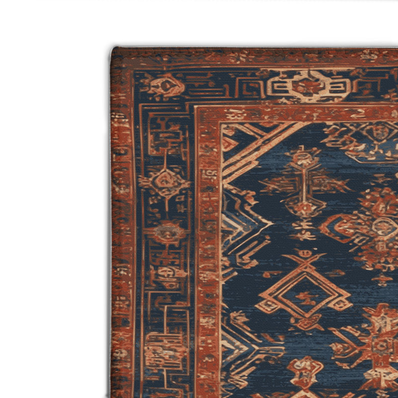 Tapis noir intérieur et extérieur ArtDeco, Rectangulaire 2 pi x 3 pi