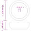 Metro Lane Brallan 41mm L x 41mm W Grey Ceramic Circular Sink