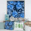 Fleurs bleues abstraites - Peinture sur toile-60162723-60162725