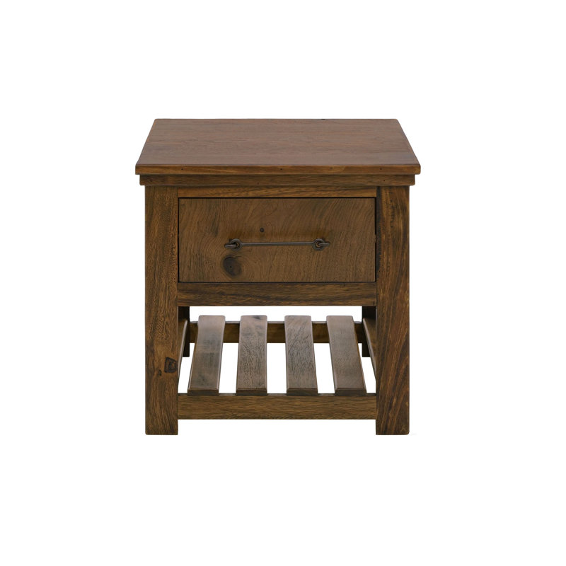 1 Drawer, 1 Shelf, End Table, 23.25'' H x 23.25'' W x 23.25'' D
