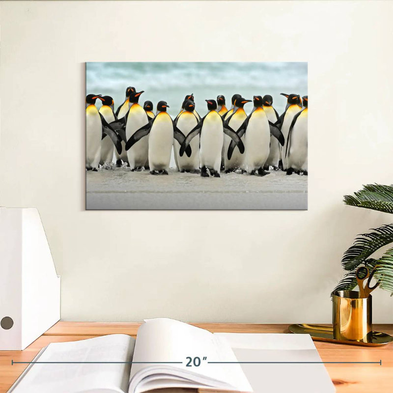 «Waddle Of Penguins», H 8 po x l 12 po