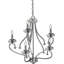 3185-3 Amarya 5-Light Indoor Chrome Candelabra Chandelier