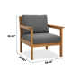 Lanie Eucalyptus Patio Chair With Cushion - Set Of 2 