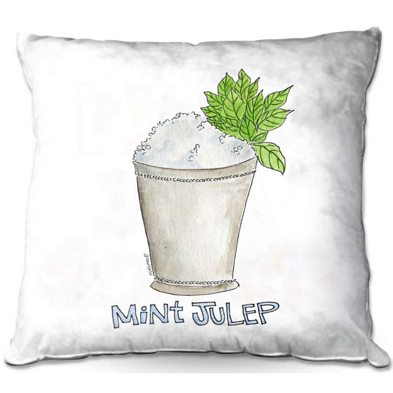  Coussin décoratif Couch Cocktail Mint Julep, 16 po x 1 po