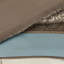 Édredon pour grand lit 7 pièces. En bleu pâle, brun et avec un joli motif cachemire. Ensemble complet de taies décoratives et de coussins décoratifs - Grand. Caractéristiques exquises ornées-119384917-119384920