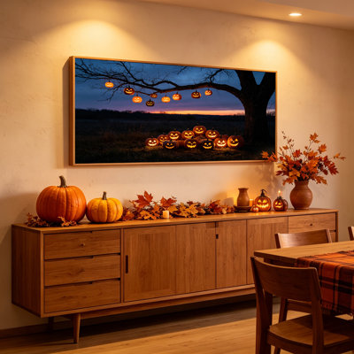 Art mural encadré sur toile Jack O Lantern