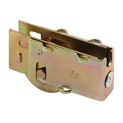 Ensemble de rouleau de porte de patio coulissant FHC D1755, matériau de rouleau en acier, type de rouleau concave, diamètre de rouleau de 1-1 / 8 po, finition dichromate
