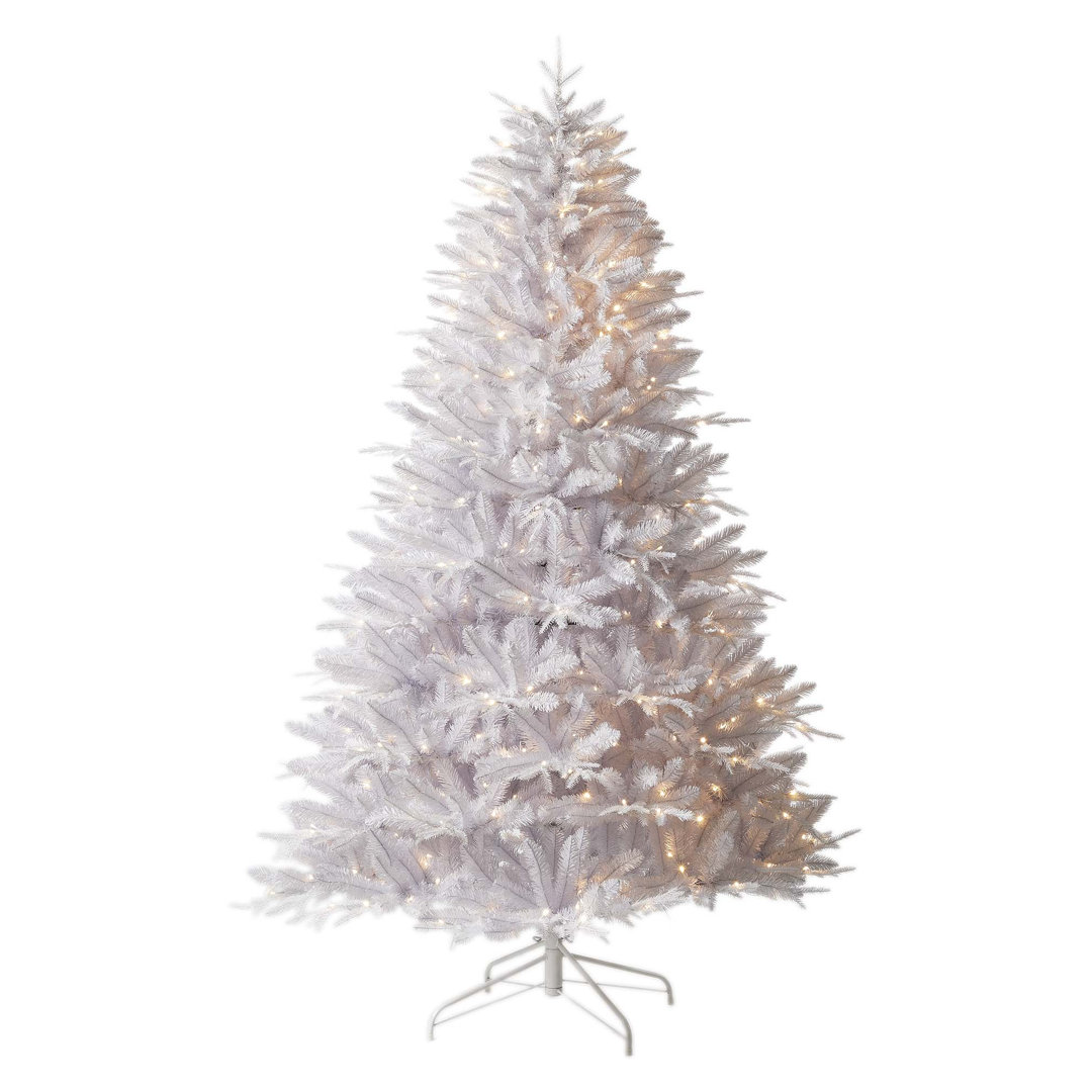 Pre-Lit Mixed Pine White Christmas Tree, 7 ft - Image 2
