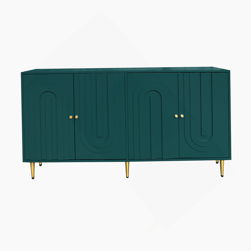 Armoire de rangement Buffet Modern, Vert