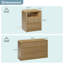Ensemble de chambre à coucher cannelée 3 pièces, commode à 9 tiroirs et 2 tables de chevet avec tiroirs, armoire à usages multiples pour commode de chambre à coucher, meuble télé et table de bout de canapé, conception anti-basculement sécuritair-136058245-136058247