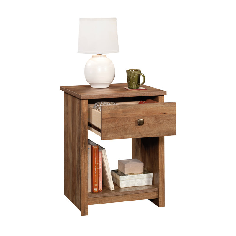 Polkton 18.27'' W Plywood / Laminate Board Nightstand, Brown