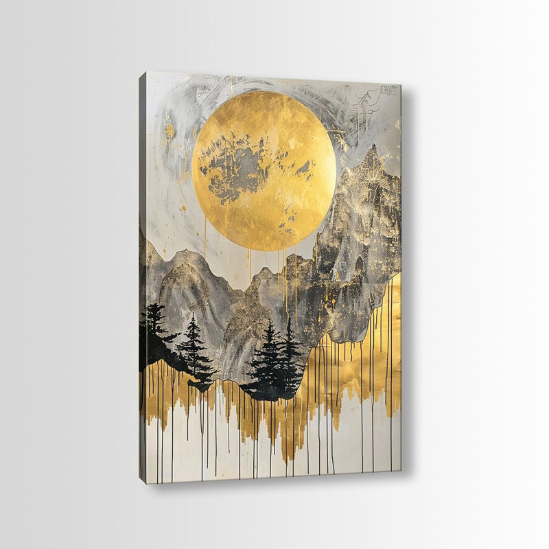 Peinture décorative sur toile, H 39,4 po x l 27,6 po