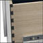 Table de chevet finition perle blanche
