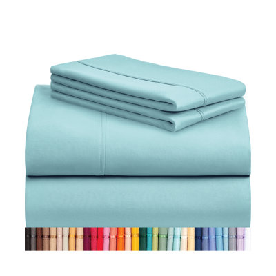 Luxclub 4 PC Aqua Silky Soft Cooling Deep Pocket Performance Sheet Set