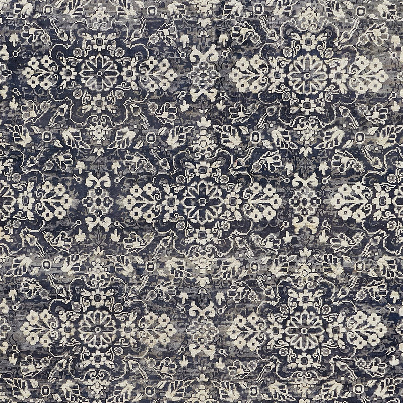Gray Alchemy Geometric Transitional Wool Silk Blend Rug - 8' x 10'1"