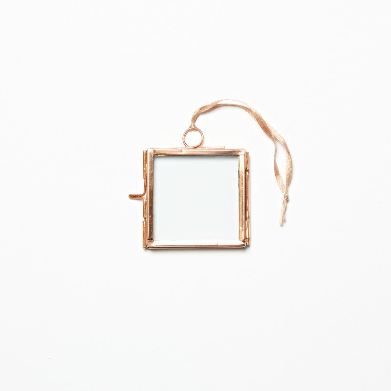 Single Picture Frame Metal Picture Frame, 6cm x 5.5cm, Copper