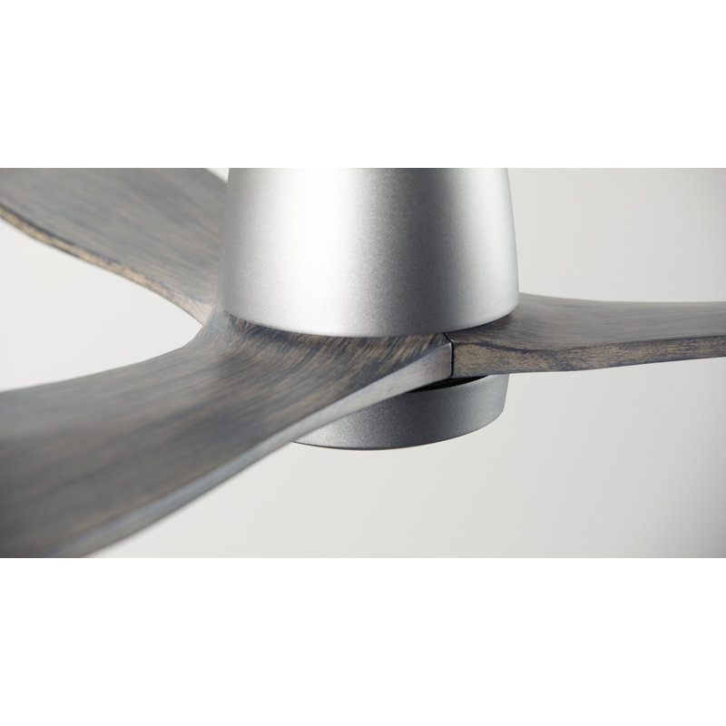 Arbor Flush Mount Ceiling Fan, Graphite, Wall Control, Graywash