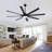 72"/84"/100" Outdoor/Indoor 8 Aluminum Blades Ceiling Fan With Light and Remote-1417812733-1417812723